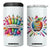 Teacher Life 4 in 1 Can Cooler Tumbler Teach Love Inspire Back To School TB09 One Size: 16 oz White Print Your Wear