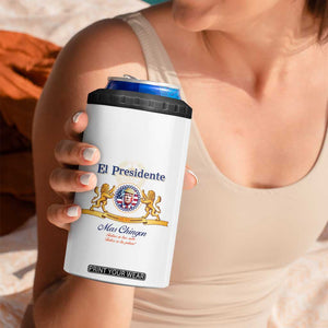 Trump 45 47 4 in 1 Can Cooler Tumbler El Presidente Mas Chingon Best President Patriotic Beer Lover TB09 Print Your Wear