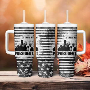 Trump 2024 Tumbler With Handle That's My President Trump Raise Fist American Patriotic TB09 Print Your Wear