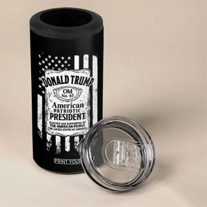 Trump 2024 4 in 1 Can Cooler Tumbler American Patriotic President 47 Whiskey Lover Patriotic TB09 Print Your Wear