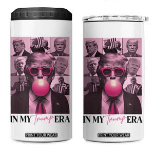 Trump Girl Era 4 in 1 Can Cooler Tumbler Pink Trump Bubble Gum TB09 One Size: 16 oz White Print Your Wear