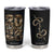 Year Of The Snake 2025 Tumbler Cup Aesthetic Gold Snake Lucky TB09 Black Print Your Wear