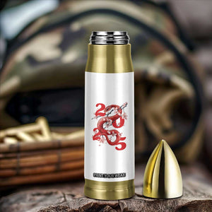 Year Of The Snake 2025 Bullet Tumbler Lu Fu Shou Chinese New Year Snake Cherry Blossom TB09 Print Your Wear