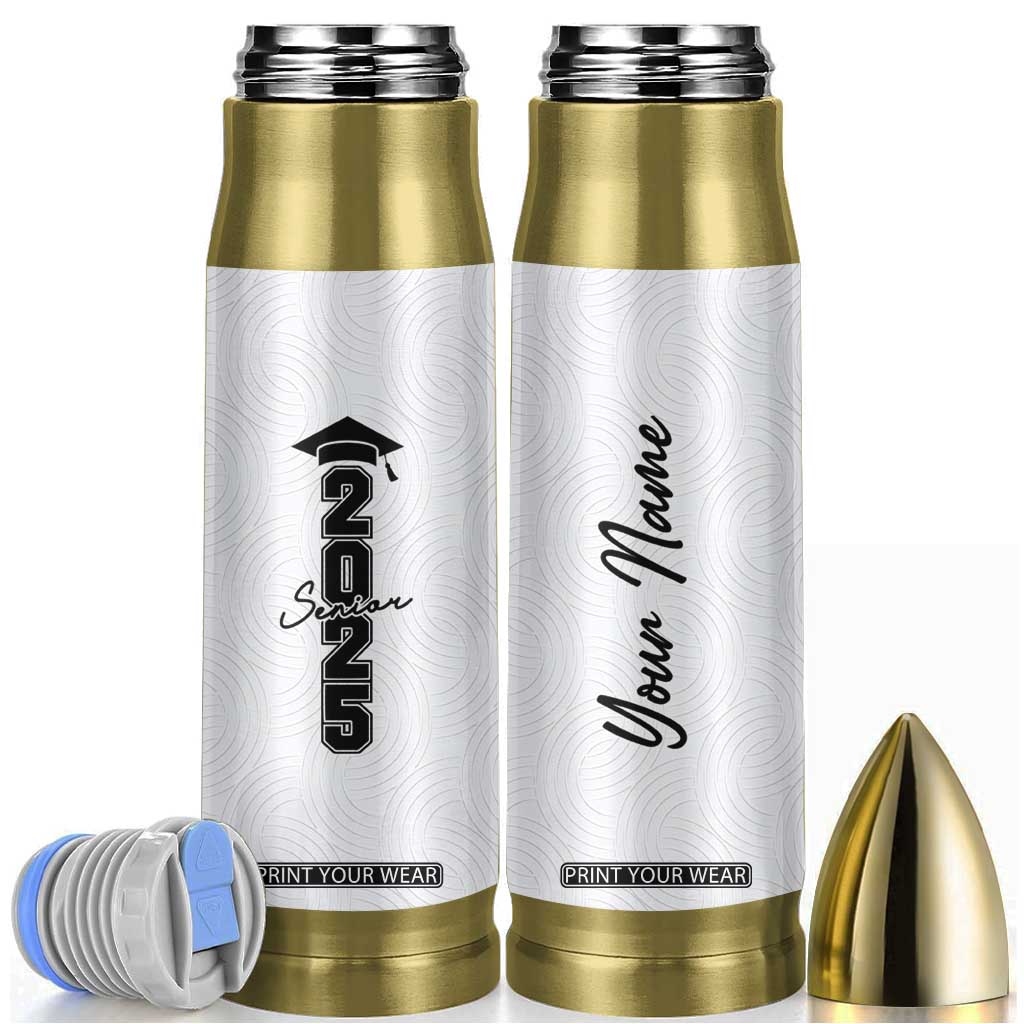 Personalized Graduation Gifts Bullet Tumbler Custom Name Seniors 2025 TB09 White Print Your Wear