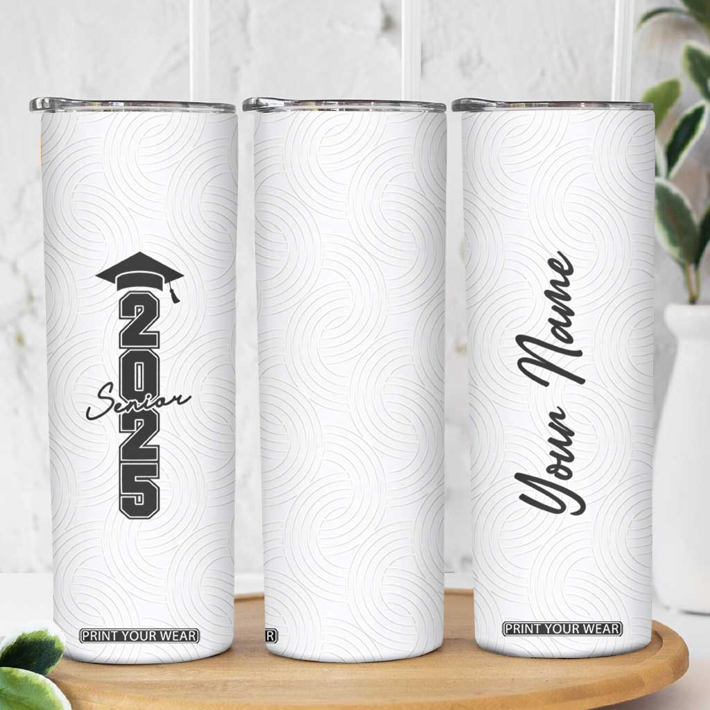 Personalized Graduation Gifts Skinny Tumbler Custom Name Seniors 2025 TB09 Print Your Wear