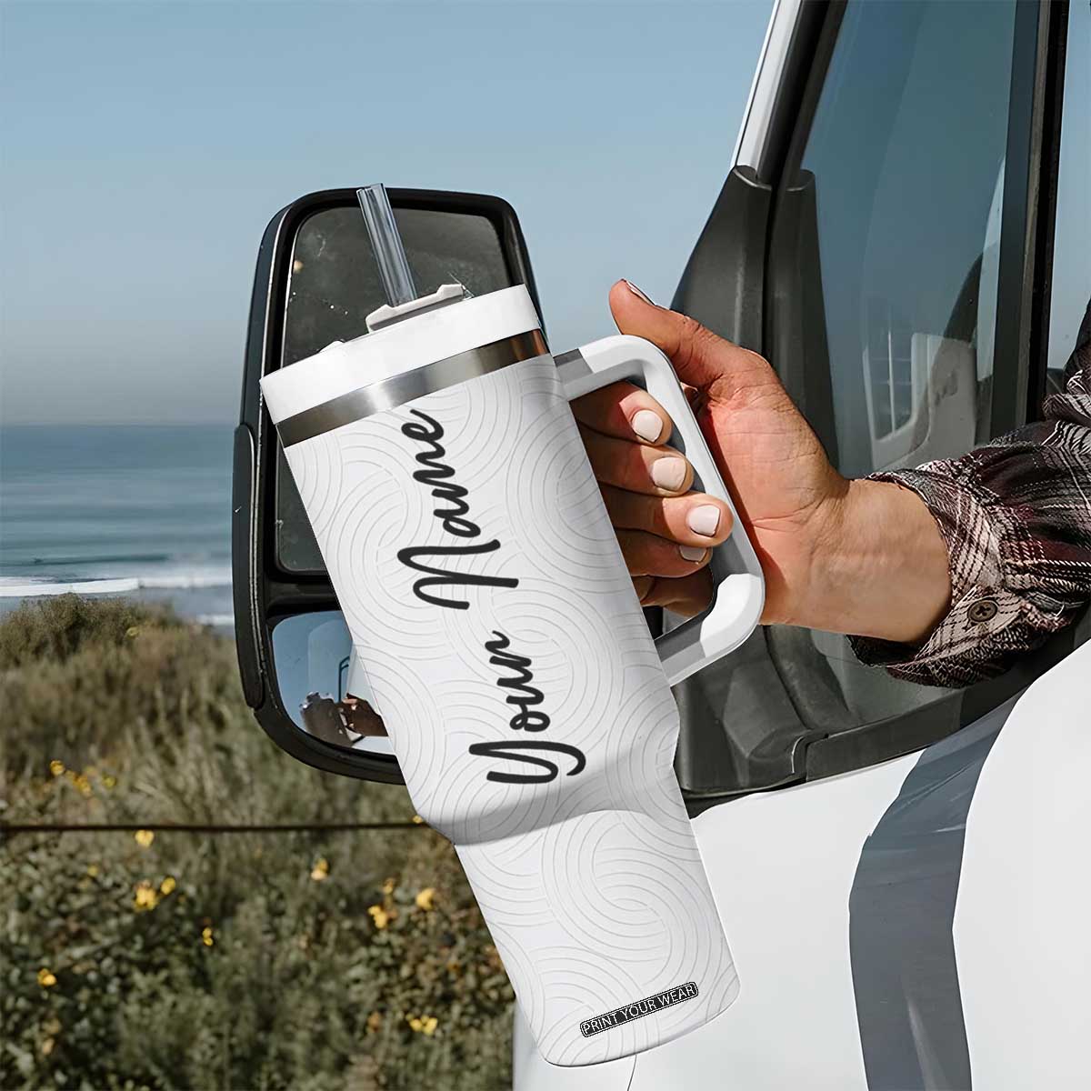 Personalized Graduation Gifts Tumbler With Handle Custom Name Seniors 2025 TB09 Print Your Wear