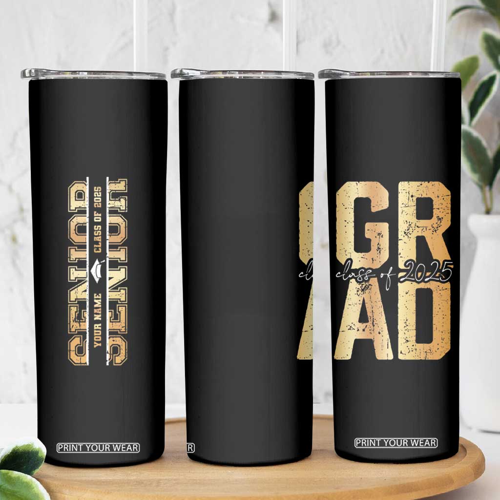 Personalized Graduation Gifts For Senior Skinny Tumbler Custom Name Seniors Class Of 2025 TB09 Print Your Wear