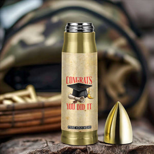 Personalized Graduation Gifts Bullet Tumbler Custom Name Congrats You Did It Class Of 2025 TB09 Print Your Wear