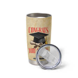 Personalized Graduation Gifts Tumbler Cup Custom Name Congrats You Did It Class Of 2025 TB09 Print Your Wear