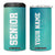 Personalized Graduation Gifts 4 in 1 Can Cooler Tumbler Custom Name Seniors Class Of 2025 TB09 One Size: 16 oz Blue Green Gradient Print Your Wear