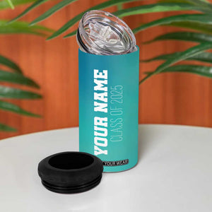 Personalized Graduation Gifts 4 in 1 Can Cooler Tumbler Custom Name Seniors Class Of 2025 TB09 Print Your Wear