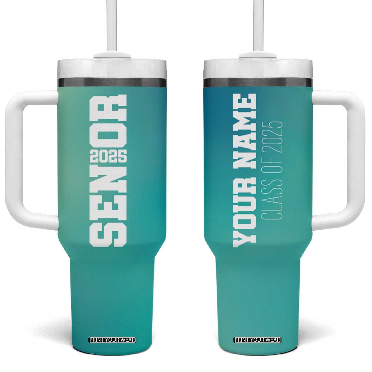 Personalized Graduation Gifts Tumbler With Handle Custom Name Seniors Class Of 2025