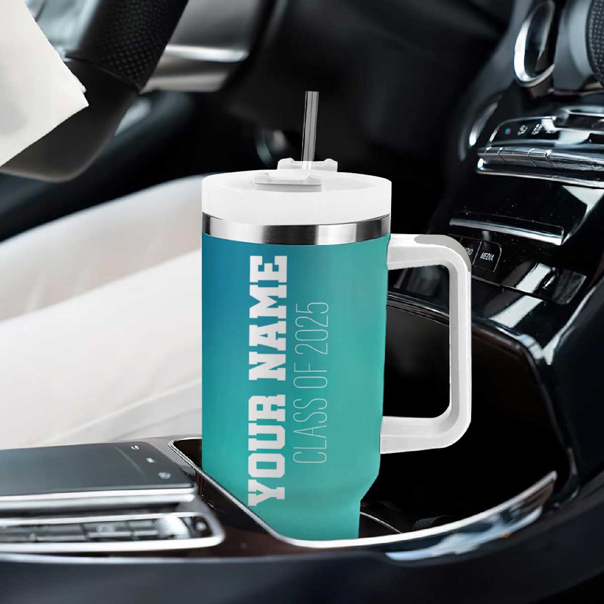 Personalized Graduation Gifts Tumbler With Handle Custom Name Seniors Class Of 2025 TB09 Print Your Wear