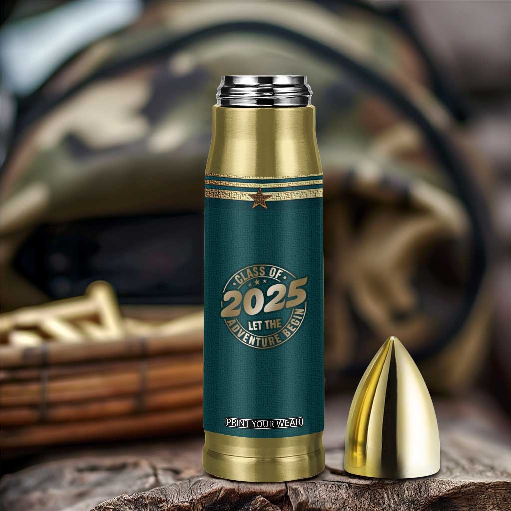 Personalized Graduation Gifts Bullet Tumbler Custom Name Class Of 2025 Let The Adventure Begin TB09 Print Your Wear