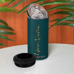 Personalized Graduation Gifts 4 in 1 Can Cooler Tumbler Custom Name Class Of 2025 Let The Adventure Begin TB09 Print Your Wear