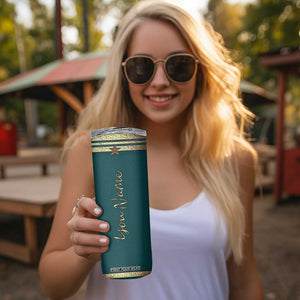 Personalized Graduation Gifts Skinny Tumbler Custom Name Class Of 2025 Let The Adventure Begin TB09 Print Your Wear