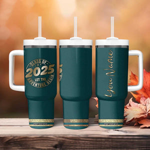 Personalized Graduation Gifts Tumbler With Handle Custom Name Class Of 2025 Let The Adventure Begin