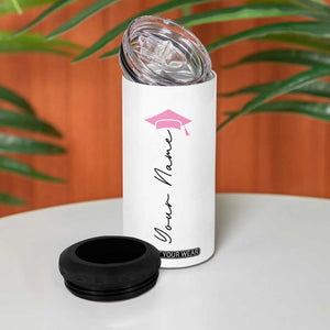 Personalized Graduation Gifts For Senior 4 in 1 Can Cooler Tumbler Custom Name Class Of 2025 TB09 Print Your Wear