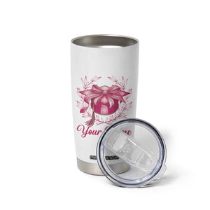 Personalized Graduation Gifts For Women Tumbler Cup Custom Name Coquette Bow Seniors Class Of 2025 TB09 Print Your Wear