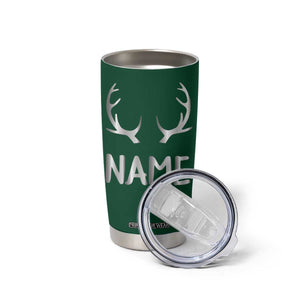 Personalized Hunting Tumbler Cup Custom Name Reindeer Season Christmas TB09 Print Your Wear