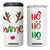 Personalized Christmas 4 in 1 Can Cooler Tumbler Custom Name Ho Ho Ho Santa Reindeer Elf TB09 One Size: 16 oz White Print Your Wear