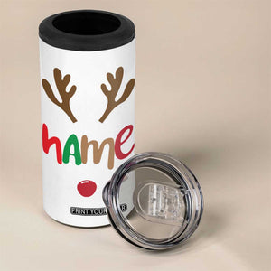 Personalized Christmas 4 in 1 Can Cooler Tumbler Custom Name Ho Ho Ho Santa Reindeer Elf TB09 Print Your Wear