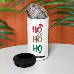 Personalized Christmas 4 in 1 Can Cooler Tumbler Custom Name Ho Ho Ho Santa Reindeer Elf TB09 Print Your Wear