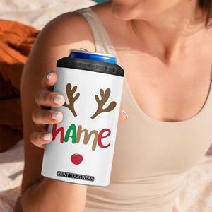 Personalized Christmas 4 in 1 Can Cooler Tumbler Custom Name Ho Ho Ho Santa Reindeer Elf TB09 Print Your Wear