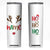 Personalized Christmas Skinny Tumbler Custom Name Ho Ho Ho Santa Reindeer Elf TB09 White Print Your Wear