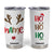 Personalized Christmas Tumbler Cup Custom Name Ho Ho Ho Santa Reindeer Elf TB09 White Print Your Wear