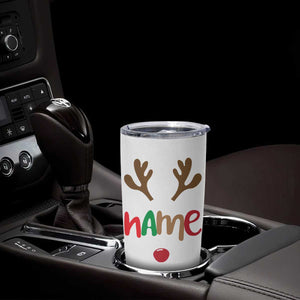 Personalized Christmas Tumbler Cup Custom Name Ho Ho Ho Santa Reindeer Elf TB09 Print Your Wear