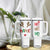 Personalized Christmas Tumbler With Handle Custom Name Ho Ho Ho Santa Reindeer Elf TB09 Print Your Wear