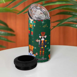 Personalized Christmas Nutcracker 4 in 1 Can Cooler Tumbler Custom Name Funny Nutcracker Dog TB09 Print Your Wear