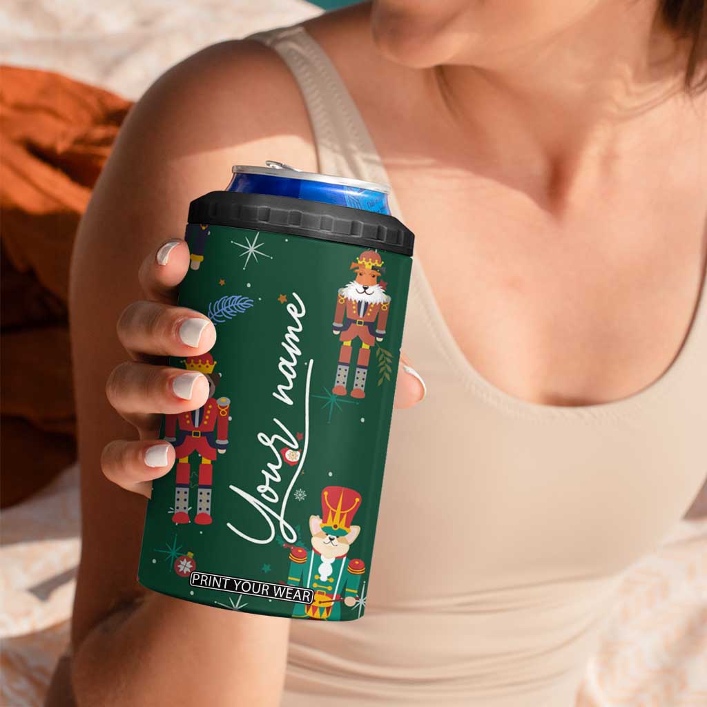 Personalized Christmas Nutcracker 4 in 1 Can Cooler Tumbler Custom Name Funny Nutcracker Dog TB09 Print Your Wear