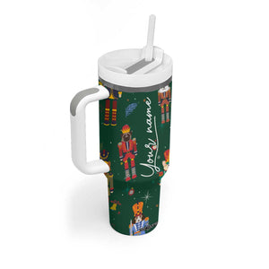 Personalized Christmas Nutcracker Tumbler With Handle Custom Name Funny Nutcracker Dog TB09 Print Your Wear