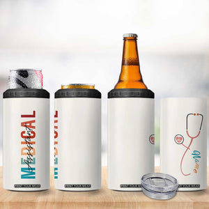 Personalized Medical Assiant 4 in 1 Can Cooler Tumbler Custom Name Nurse Gifts MA TB09 Print Your Wear