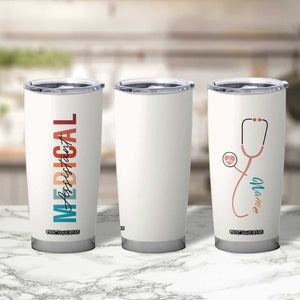 Personalized Medical Assiant Tumbler Cup Custom Name Nurse Gifts MA TB09 Print Your Wear