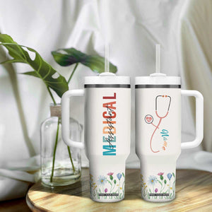 Personalized Medical Assiant Tumbler With Handle Custom Name Nurse Gifts MA TB09 Print Your Wear