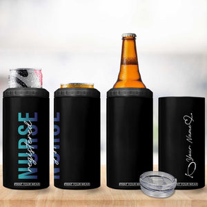 Personalized Registered Nurse 4 in 1 Can Cooler Tumbler Custom Name Nursing Student Gifts RN TB09 Print Your Wear