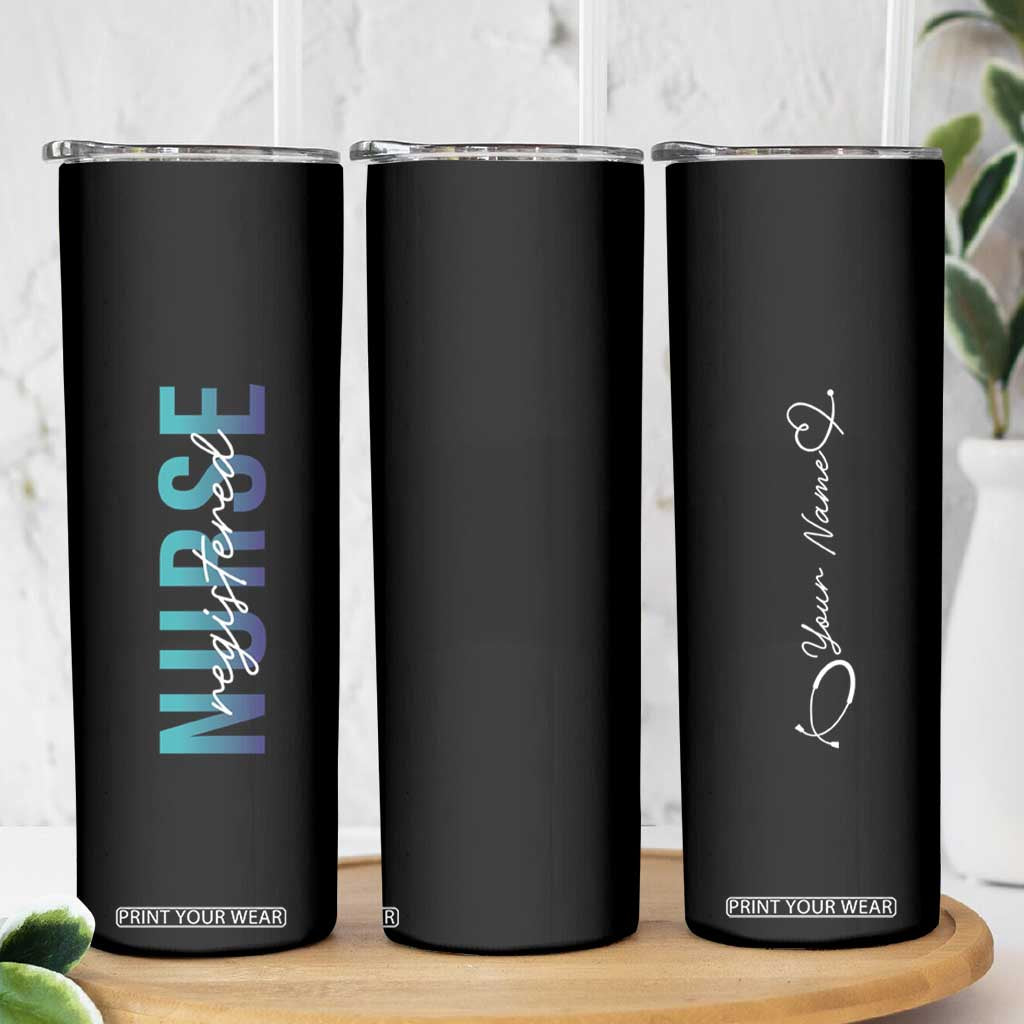 Personalized Registered Nurse Skinny Tumbler Custom Name Nursing Student Gifts RN TB09 Print Your Wear