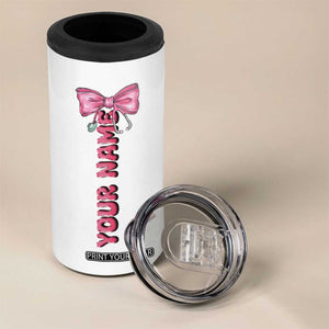 Personalized Nurse Gifts 4 in 1 Can Cooler Tumbler Custom Name In My Nurse Era Coquette TB09 Print Your Wear