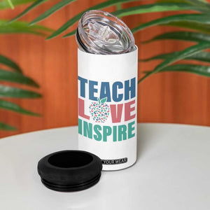 Personalized Teacher 4 in 1 Can Cooler Tumbler Custom Name Teach Love Inspire TB09 Print Your Wear