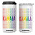 Harris Supporter 4 in 1 Can Cooler Tumbler Kamala LGBTQ Rights Rainbow TB09 One Size: 16 oz White Print Your Wear