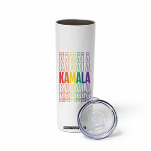 Harris Supporter Skinny Tumbler Kamala LGBTQ Rights Rainbow TB09 Print Your Wear