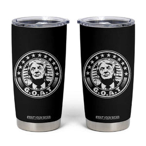 G.O.A.T Trump Supporter Election 2024 Tumbler Cup TB09 Black Print Your Wear