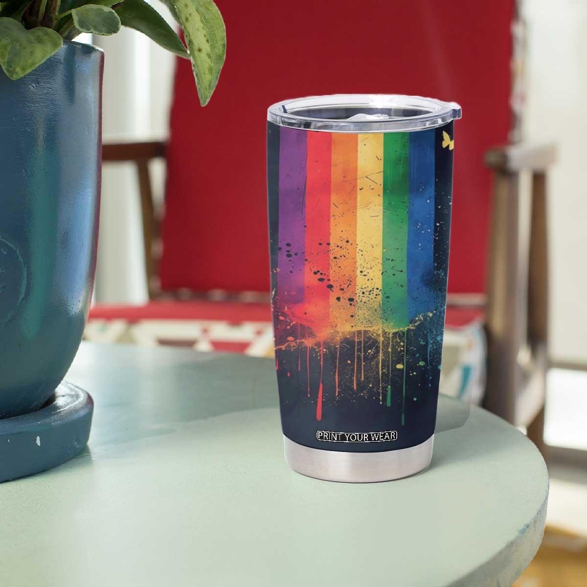 Rainbow LGBT Pride Tumbler Cup TB09 Print Your Wear