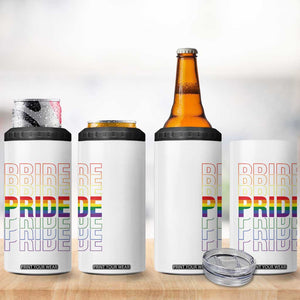 Gay Pride 4 in 1 Can Cooler Tumbler LGBTQ Rainbow Flag TB09 Print Your Wear