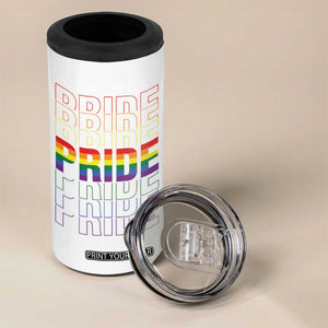 Gay Pride 4 in 1 Can Cooler Tumbler LGBTQ Rainbow Flag TB09 Print Your Wear