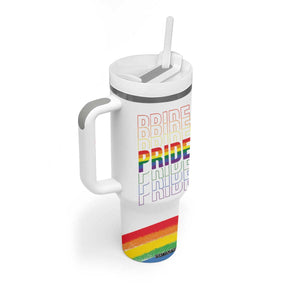 Gay Pride Tumbler With Handle LGBTQ Rainbow Flag TB09 Print Your Wear