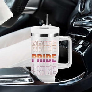 Transgender Pride Tumbler With Handle LGBTQ Trans Flag TB09 Print Your Wear